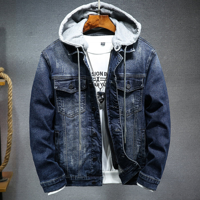 Thick denim jacket men