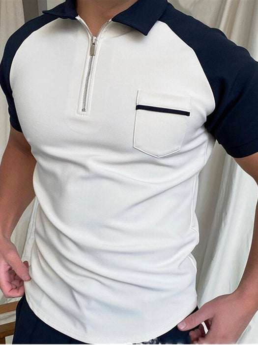 Men's Polo Shirt Men Solid Polo Shirts Brand Men