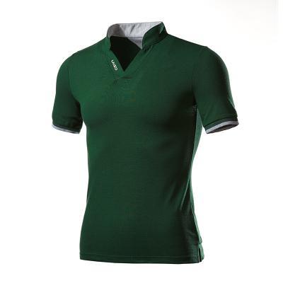 Short Sleeve Turn-Down Collar Polos