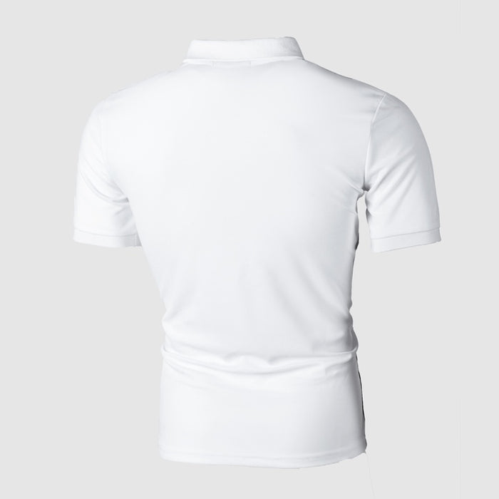 Men Polo Shirt Casual Cotton T Shirts Men's Casual Short Sleeve Pol