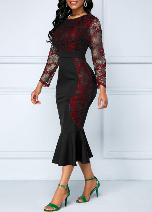 Autumn Summer Dress Women Casual Plus Size Slim Office Bodycon