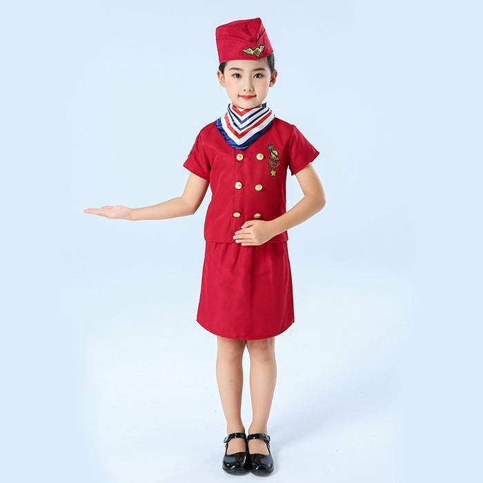 Captain Uniform Children Pilot Suit