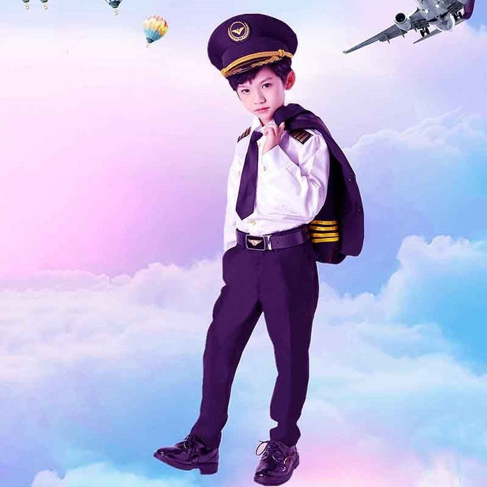 Captain Uniform Children Pilot Suit