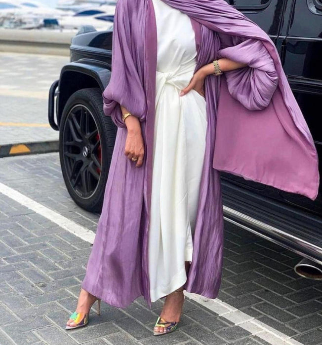 Eid Muslim Abaya Dress Kimono For Women Fashion Shining