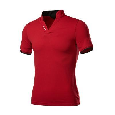 Short Sleeve Turn-Down Collar Polos