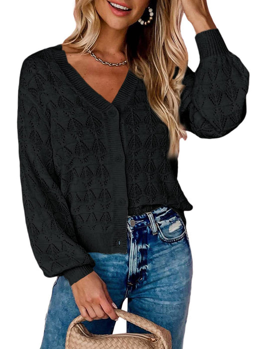 Fashion Short Cardigan Knitted Sweaters Women Autumn And Winter