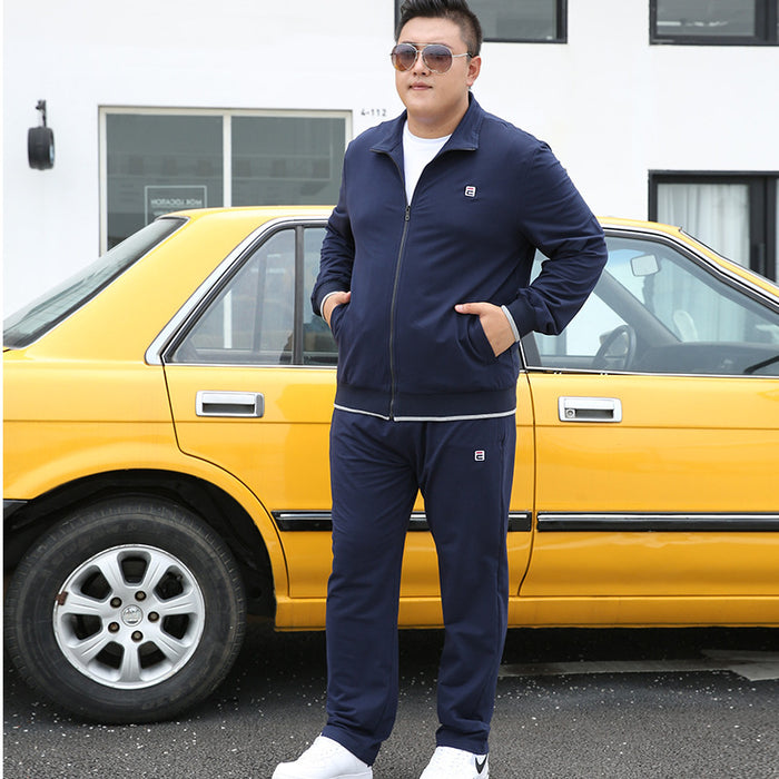 Tracksuit Men Set Autumn Clothes Plus Size Jacket Sport