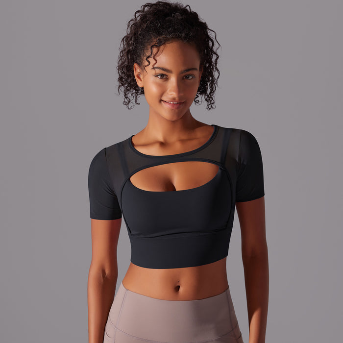 Fitness Double Layer Yoga Clothing Top Women