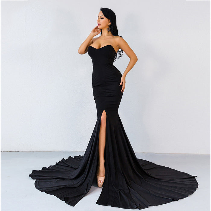 Long Evening Dress Off-the-shoulder Elegant Dress Party