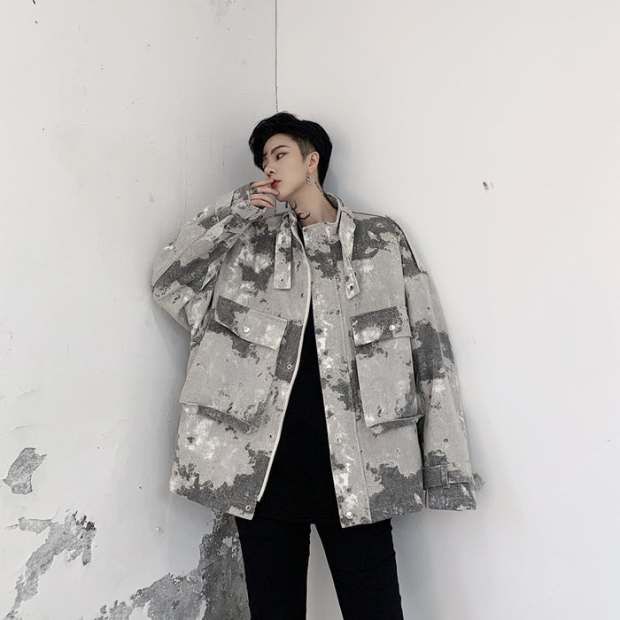 Camouflage silhouette jacket men