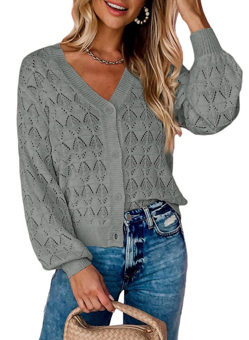 Fashion Short Cardigan Knitted Sweaters Women Autumn And Winter