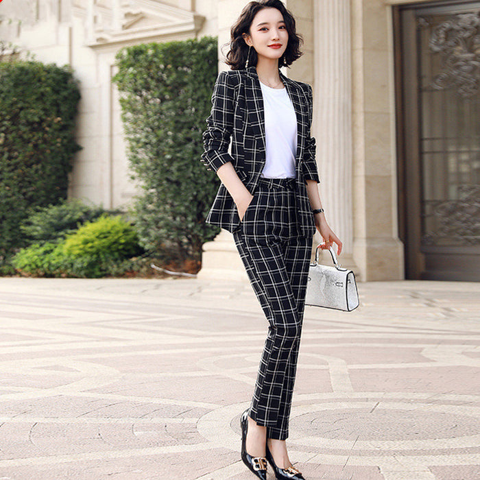 Plaid suit women