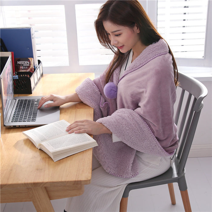 Winter office warm multifunctional Cape blanket Cape