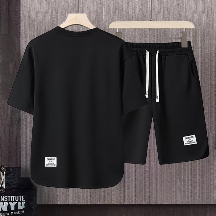 Short-sleeved T-shirt Summer Men Leisure Set Teenagers