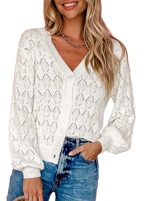 Fashion Short Cardigan Knitted Sweaters Women Autumn And Winter