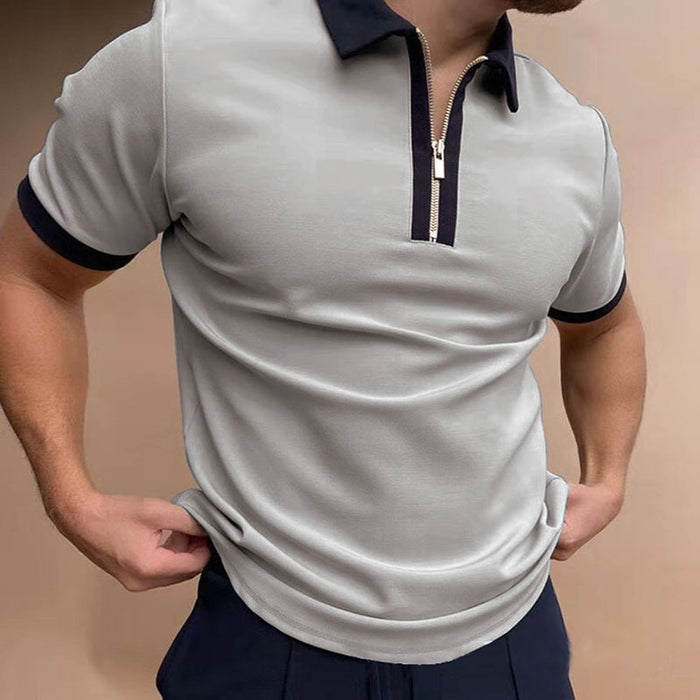 Men's Polo Shirt Men Solid Polo Shirts Brand Men