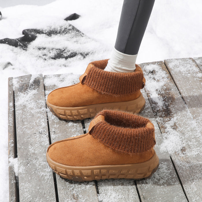 Winter Snow Boots With Anti-slip Tire-sole Design Fashion