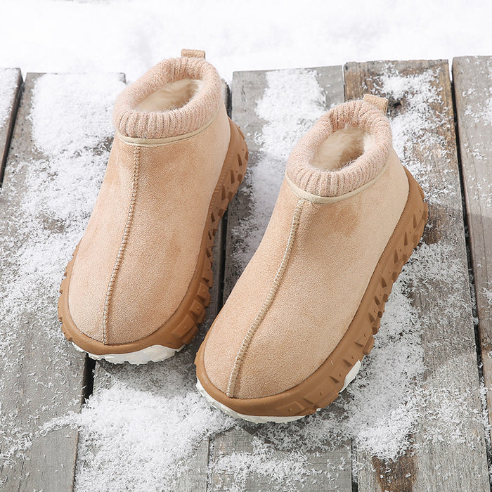 Winter Snow Boots With Anti-slip Tire-sole Design Fashion