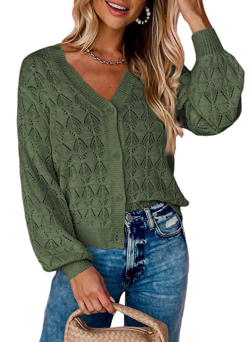 Fashion Short Cardigan Knitted Sweaters Women Autumn And Winter