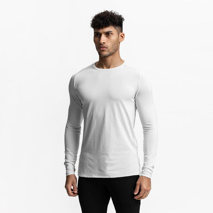 Tight Fast Drying Fitness Long Sleeved T-shirt For Men Outdoor