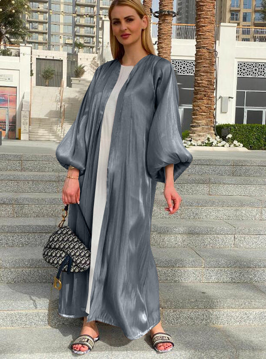 Eid Muslim Abaya Dress Kimono For Women Fashion Shining