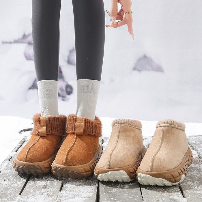 Winter Snow Boots With Anti-slip Tire-sole Design Fashion