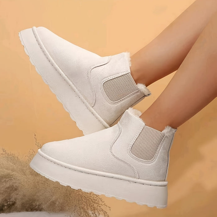 Winter Snow Boots Fashion Flat Thick-soled Cotton Shoes