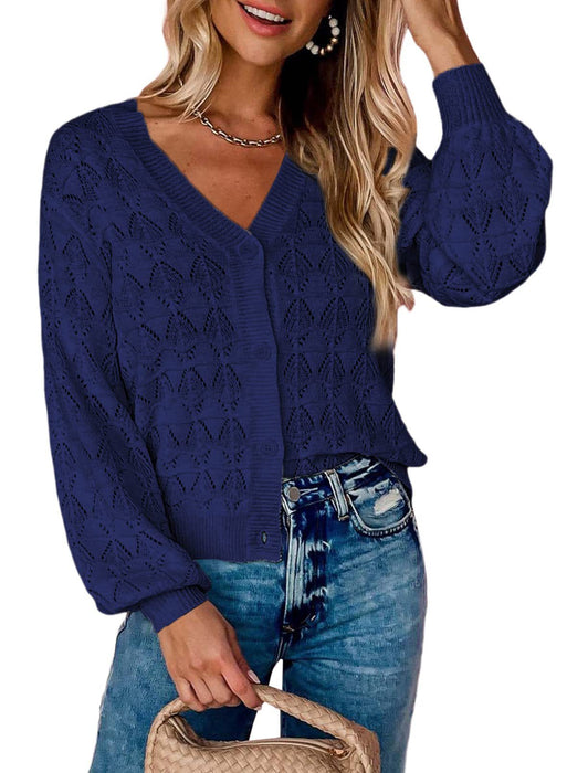 Fashion Short Cardigan Knitted Sweaters Women Autumn And Winter