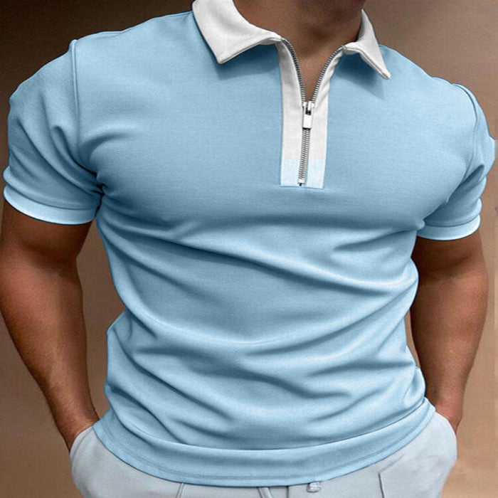 Men's Polo Shirt Men Solid Polo Shirts Brand Men